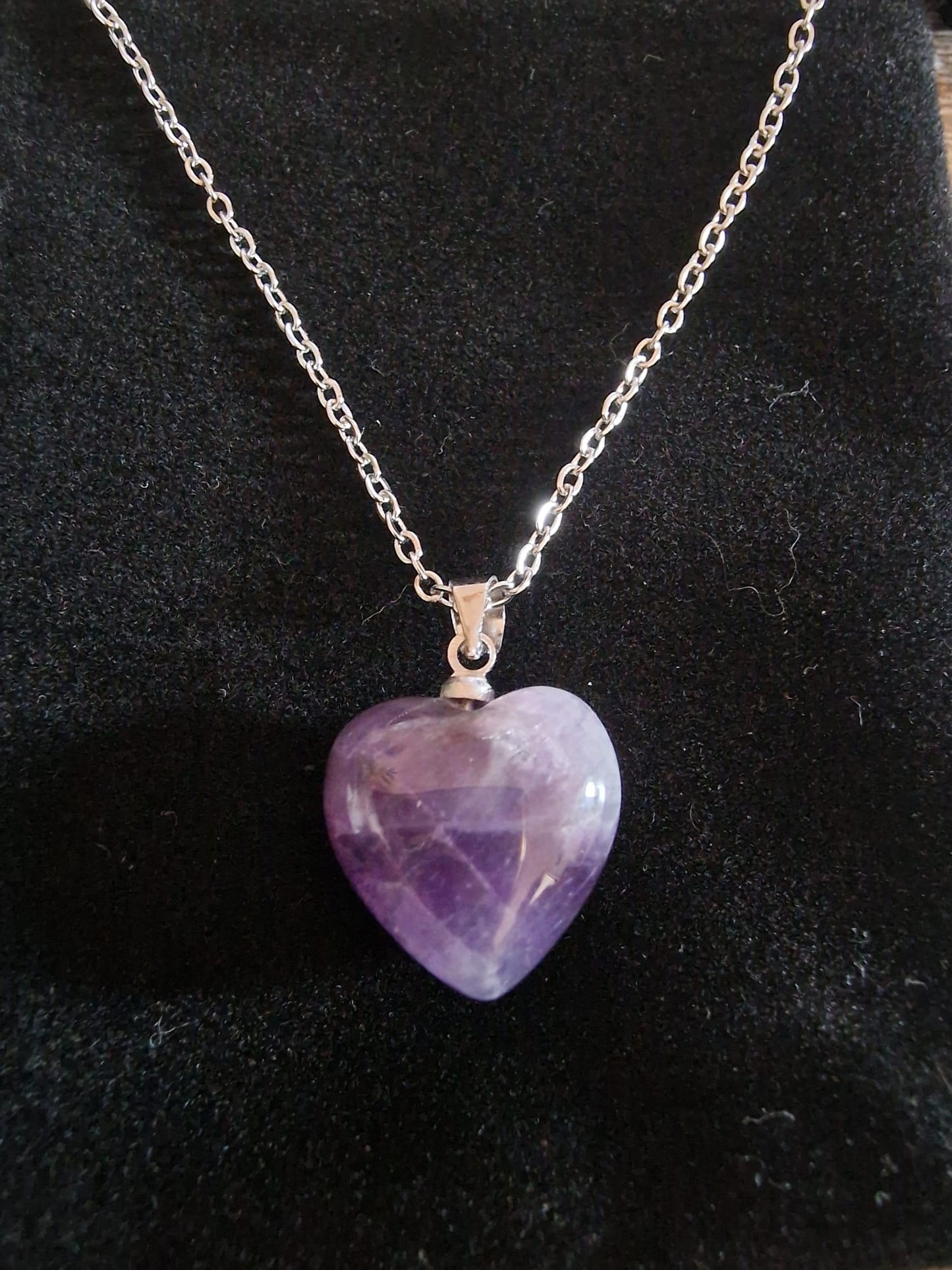 Collier "Coeur Amethyste"