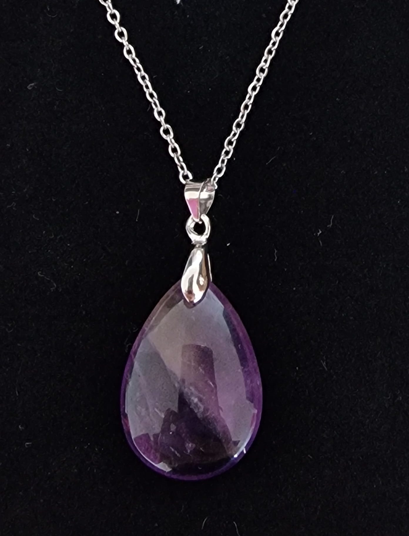 Collier " Larme Amethyste"