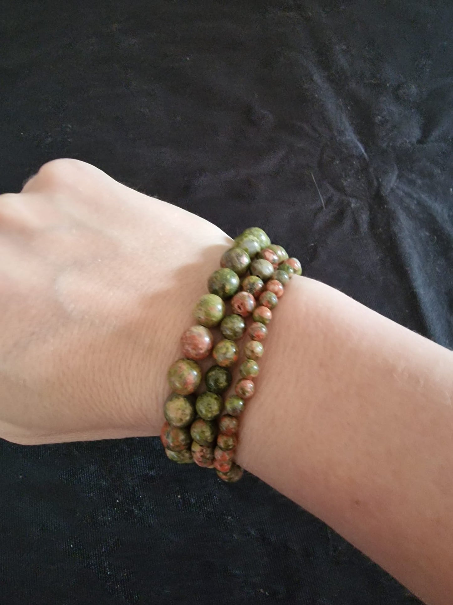 Bracelet TRIO " Unakité"