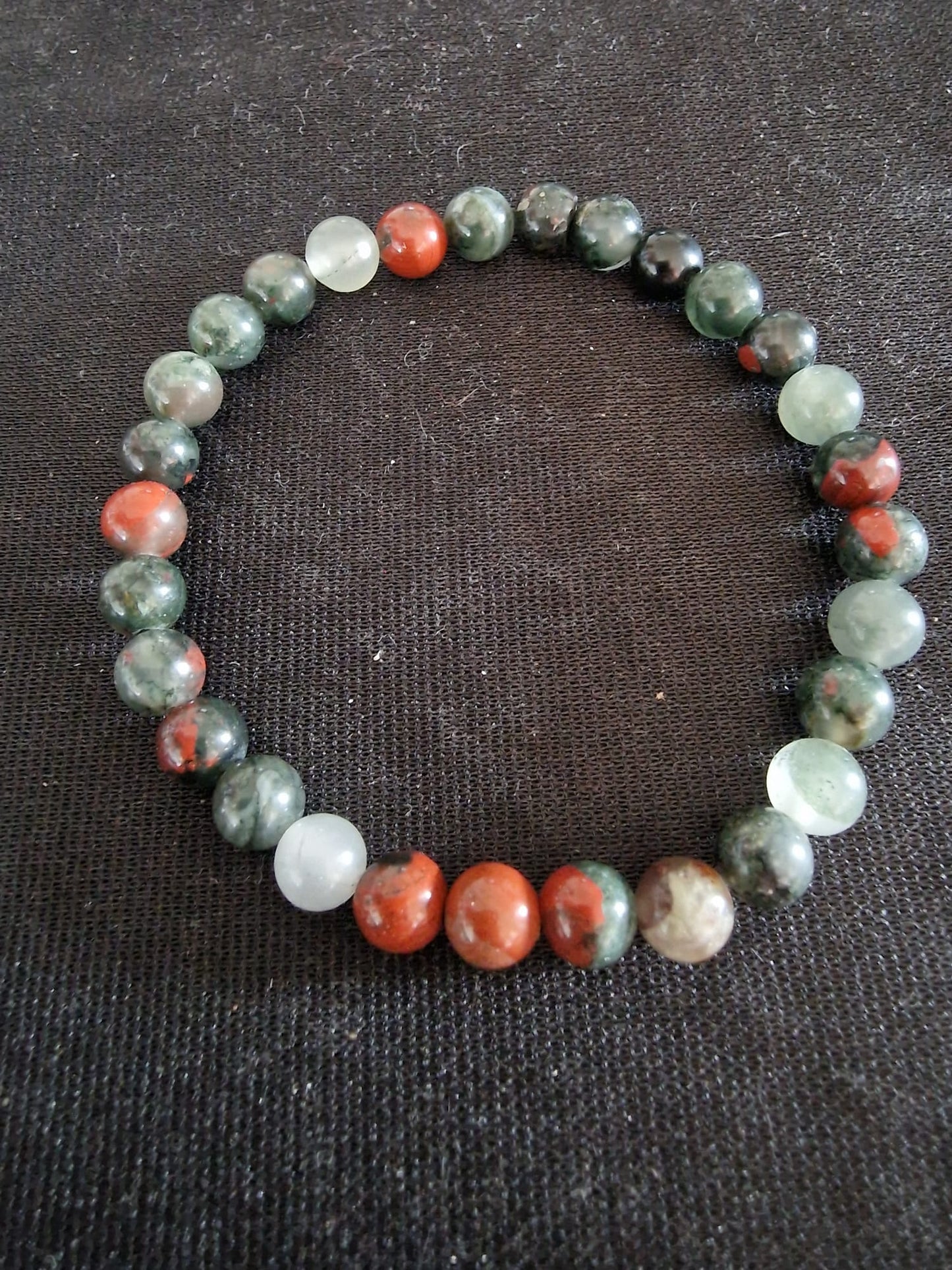 Bracelet TRIO " Africain Pierre de Sang"